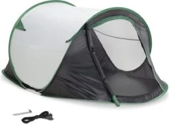 JEMIDI Tweepersoons Pop-up Tent - Opgooitent, Werptent Voor 2 Personen - Ideaal Als Festivaltent Of Kampeertent - Verschillende Kleuren -Buitenkampeerwinkel 1200x877 2