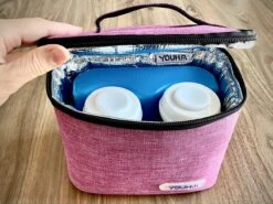 Youha® Koeltas Met Koelelement - Babymelk Koelen - Moderne Moedermelk Tas - Babymelk Koud Houden - Handig Draadbaar - Kleur: Roze/Paars -Buitenkampeerwinkel 1200x900 18