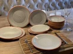 Camping Servies - 12 Delig – 100% Melamine Servies Set – Campingservies – Melamine Servies - Terracotta Style -Buitenkampeerwinkel 1200x900 31