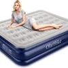 OlarHike Queen Size Luchtmatras Met Geïntegreerde Elektrische Pomp, Zelfopblazend Luchtbed, Voor 2 Personen, Premium Gastenbed, Opblaasbaar Matras Voor Camping Of Thuisgebruik, 203 X 152 X 46 Cm
