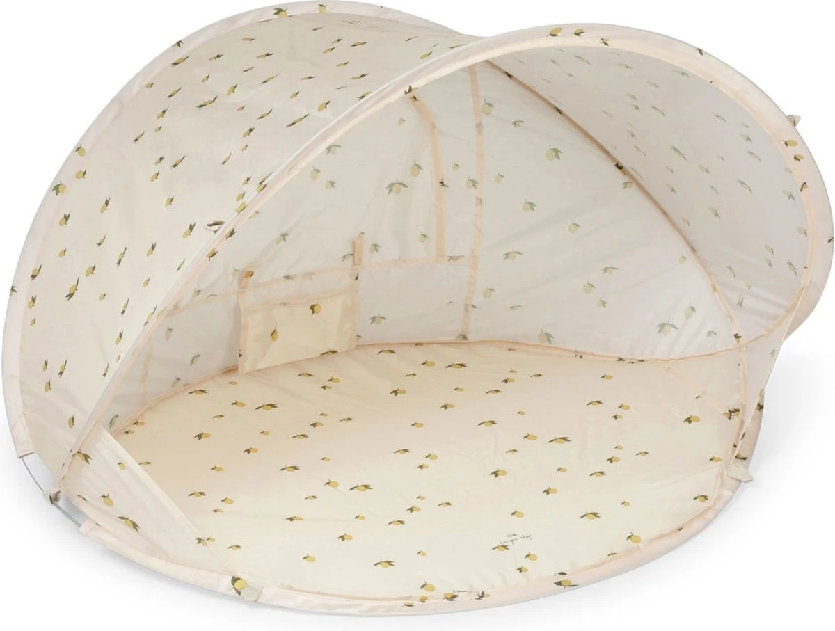 Konges Sløjd - Beach Tent Pop Up Shelter - Strandtent - Tent - Anti UV - Lemon 3 Konges Sløjd - Beach Tent Pop Up Shelter - Strandtent - Tent - Anti UV - Lemon - Afbeelding 3