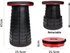 Kampeerkruk - Uitschuifbare Kruk - Rood/Zwart- Tot 120 Kg - Travel Stool - Opvouwbare Campingkruk - Inklapbaar Krukje - Telescopische Kruk - Camping - Outdoor 19 Kampeerkruk - Uitschuifbare Kruk - Rood/Zwart- Tot 120 Kg - Travel Stool - Opvouwbare Campingkruk - Inklapbaar Krukje - Telescopische Kruk - Camping - Outdoor -Buitenkampeerwinkel 1200x910