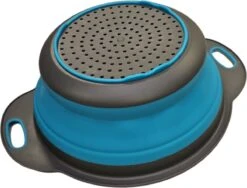 Merkloos Inklapbare Vergiet - Opvouwbaar - Groot - Blauw - Siliconen -Buitenkampeerwinkel 1200x912