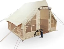 Opblaasbare Vier Persoons Tent Beige 300x200x210 Cm -Buitenkampeerwinkel 1200x920 5