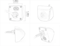 RV-350 Achteruitrijcamera | Originele Look | Zwart -Buitenkampeerwinkel 1200x925 3