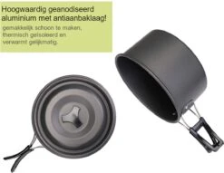 Hikr® Camping Pannenset - Complete 22-delige Kookset - Lichtgewicht - Kookgerei Servies - Outdoor - BPA-vrij - Keukengerei Set -Buitenkampeerwinkel 1200x930 2
