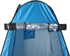 Merkloos 4 In 1 Pop-up Douchetent Voor Omkleden, Douchen, Toilet En Opslag - 1 Persoons Tent - Camping Douche En Omkleedtent - Inclusief Haringen En Draagtas - 190 X 110 X 110 Cm Blauw -Buitenkampeerwinkel 1200x949
