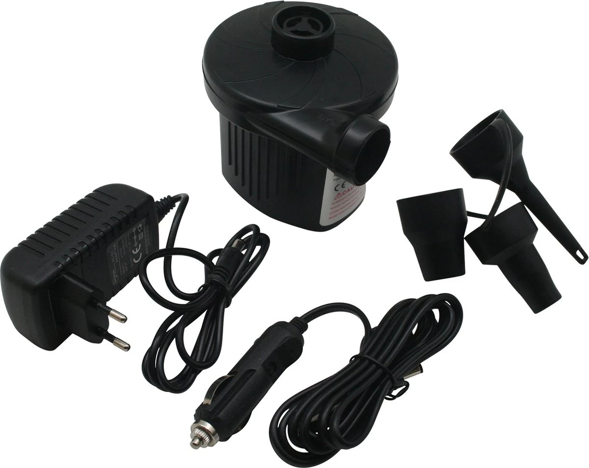 Benson Elektrische Luchtpomp Voor Zwembaden En Luchtbedden - 220V/12V 1 Benson Elektrische Luchtpomp Voor Zwembaden En Luchtbedden - 220V/12V