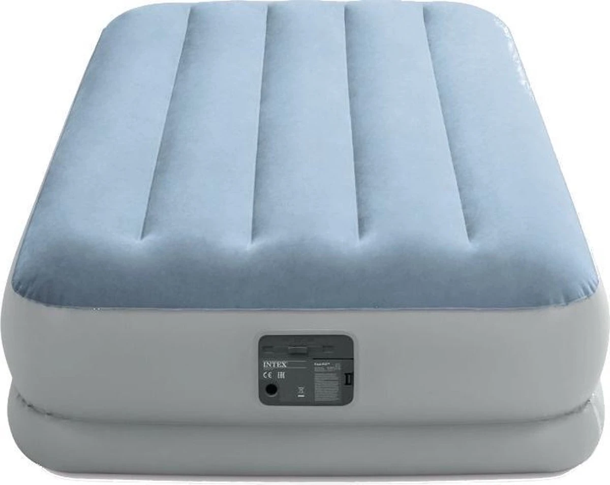 Intex 64166NP Raised Comfort Luchtbed 191x99x36 Cm Lichtblauw/Grijs 2 Intex 64166NP Raised Comfort Luchtbed 191x99x36 Cm Lichtblauw/Grijs - Afbeelding 2