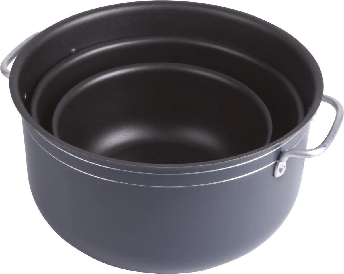 Bo-Camp Pannenset - Camping - 7-delig - Aluminium 2 Bo-Camp Pannenset - Camping - 7-delig - Aluminium - Afbeelding 2