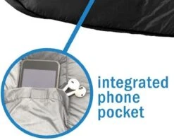 HikeMeister Mummy Slaapzak 1600 Gram - Kamperen - Zwart - Ca. 220 X 80 Cm - Met Binnenzak - Comfortzone: 0-15 Graden - Draagtas -Buitenkampeerwinkel 1200x964