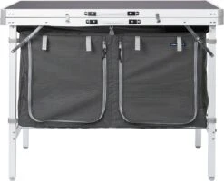 Campart Campingkeuken KI-0757 – Complete Keuken En Campingkast – Opvouwbaar En Inclusief Draagtas - Grijs -Buitenkampeerwinkel 1200x973 1