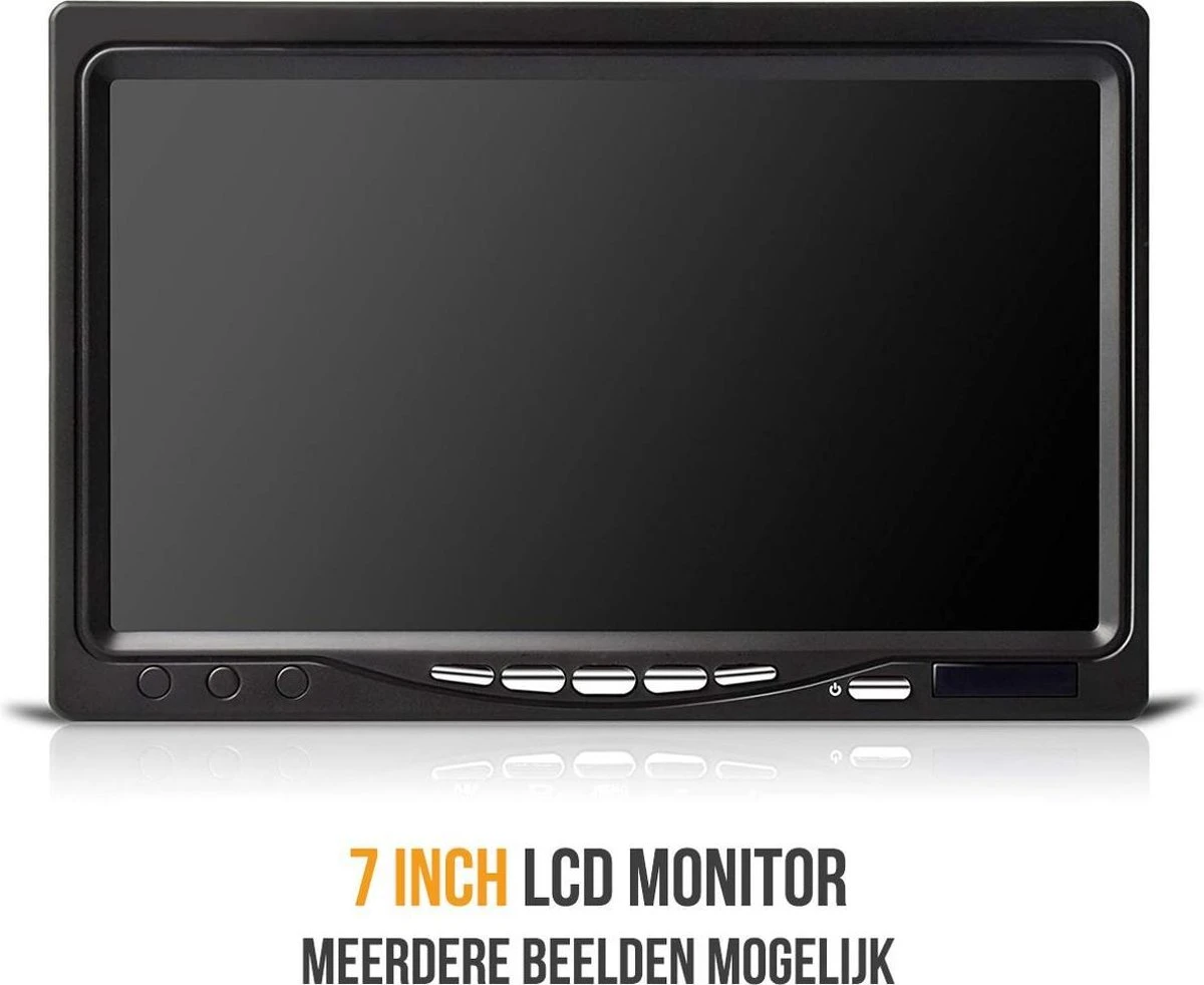 Strex Draadloze Achteruitrijcamera Met 2 Camera's - 7” Scherm - Nachtzicht 18LED 15m 8 Strex Draadloze Achteruitrijcamera Met 2 Camera's - 7” Scherm - Nachtzicht 18LED 15m - Afbeelding 8