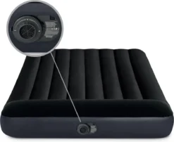 Intex Luchtbed - Twijfelaar - 137 X 191 X 25 Cm - Blauw - Met Ingebouwde Pomp, Hoeslaken Antraciet En Reparatieset -Buitenkampeerwinkel 1200x983 2