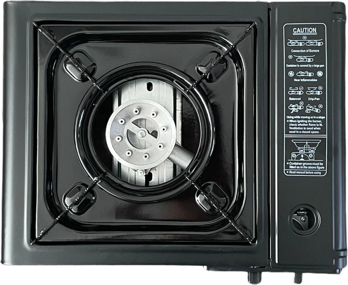 Camping Kooktoestel - Draagbaar Gasfornuis - Incl. 4x Gasflessen En Koffer 5 Camping Kooktoestel - Draagbaar Gasfornuis - Incl. 4x Gasflessen En Koffer - Afbeelding 5