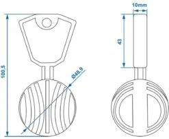 PROPLUS Pro Plus Anti Diefstal Bal - Ø 50 Mm - T.b.v. Kogelkoppeling - Blauw -Buitenkampeerwinkel 1200x988 5