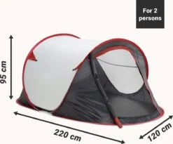 JEMIDI Tweepersoons Pop-up Tent - Opgooitent, Werptent Voor 2 Personen - Ideaal Als Festivaltent Of Kampeertent - Verschillende Kleuren -Buitenkampeerwinkel 1200x994 1