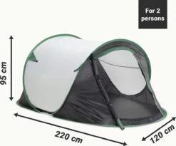 JEMIDI Tweepersoons Pop-up Tent - Opgooitent, Werptent Voor 2 Personen - Ideaal Als Festivaltent Of Kampeertent - Verschillende Kleuren -Buitenkampeerwinkel 1200x994 2