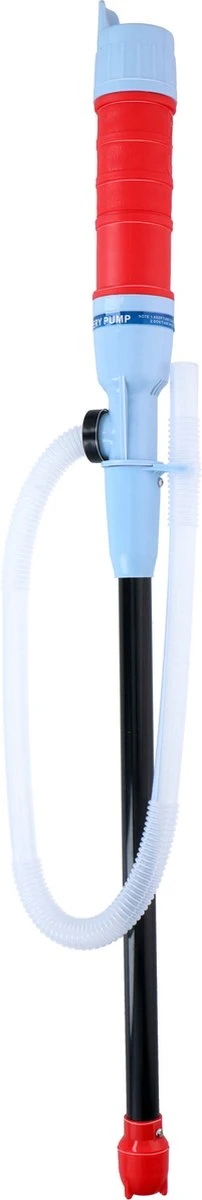 All Ride Elektrische Brandstofpomp - 60CM Slang - 240L/P/U - Batterij Aangedreven - Kunststof - Rood/Wit