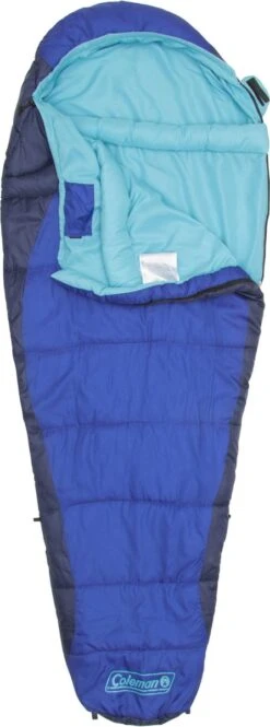 Coleman Fision 100 Mummy Slaapzak - 208 X 81 Cm - Blauw -Buitenkampeerwinkel 446x1200