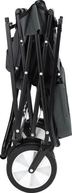 Monzana Bolderkar Opvouwbaar - 100 Liter - Met Afneembaar Dak Grijs -Buitenkampeerwinkel 447x1200