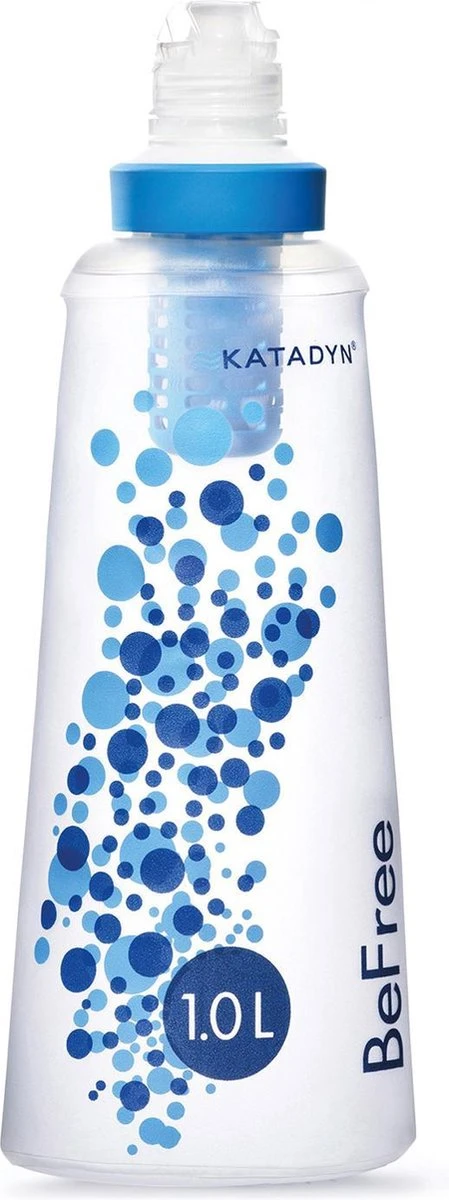 Katadyn BeFree Waterfilter - 1L - Blauw - Transparant 1 Katadyn BeFree Waterfilter - 1L - Blauw - Transparant