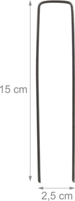 Relaxdays 100x Gronddoekpen - Grondanker - Haring - Gronddoekhaak - Grondhaken - 2mm -Buitenkampeerwinkel 452x1200