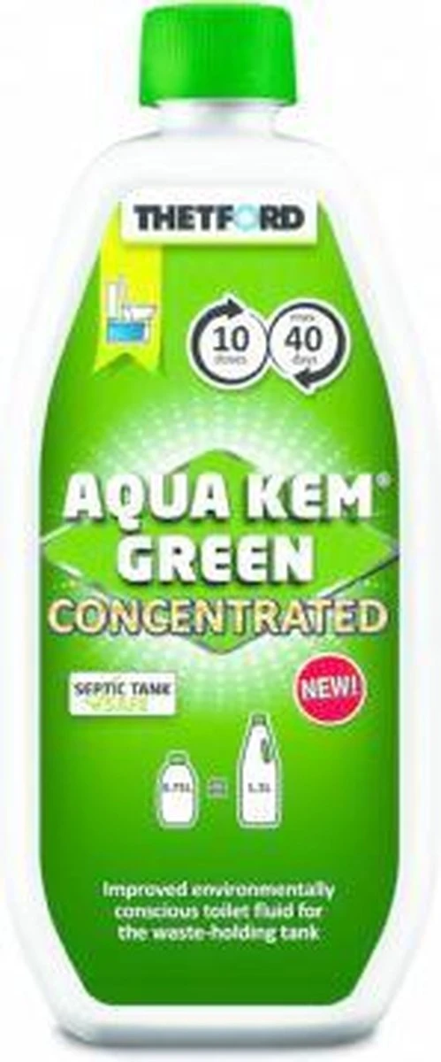 Thetford Aqua Kem Green - Concentrated - 0,75L 2 Thetford Aqua Kem Green - Concentrated - 0,75L - Afbeelding 2