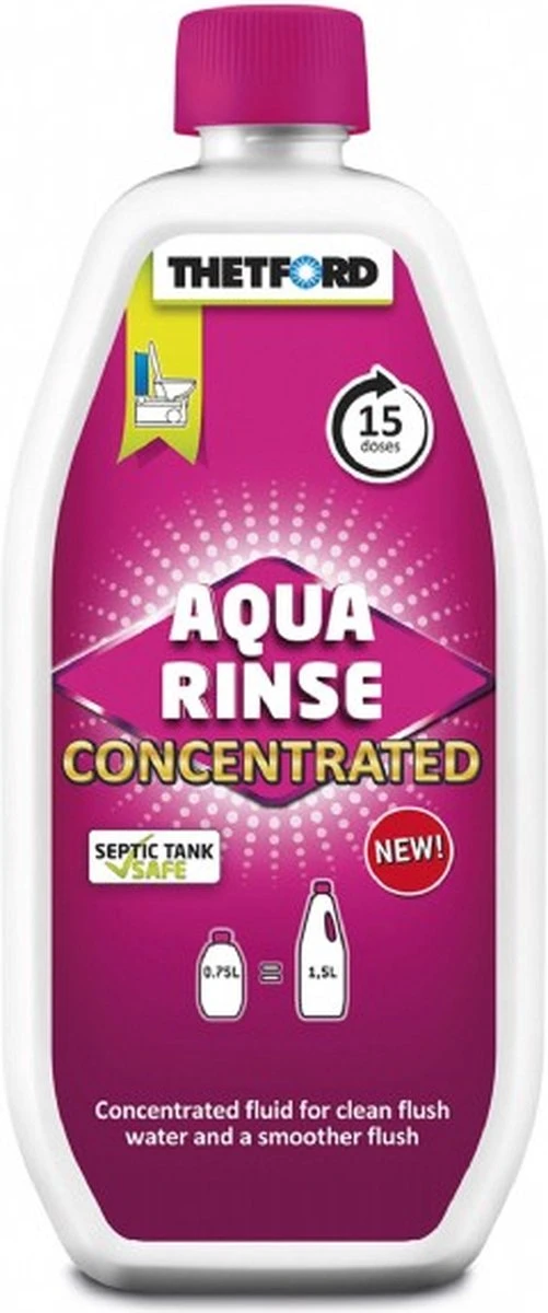 Thetford Aqua Rinse - Concentrated - 0,75L 4 Thetford Aqua Rinse - Concentrated - 0,75L - Afbeelding 4