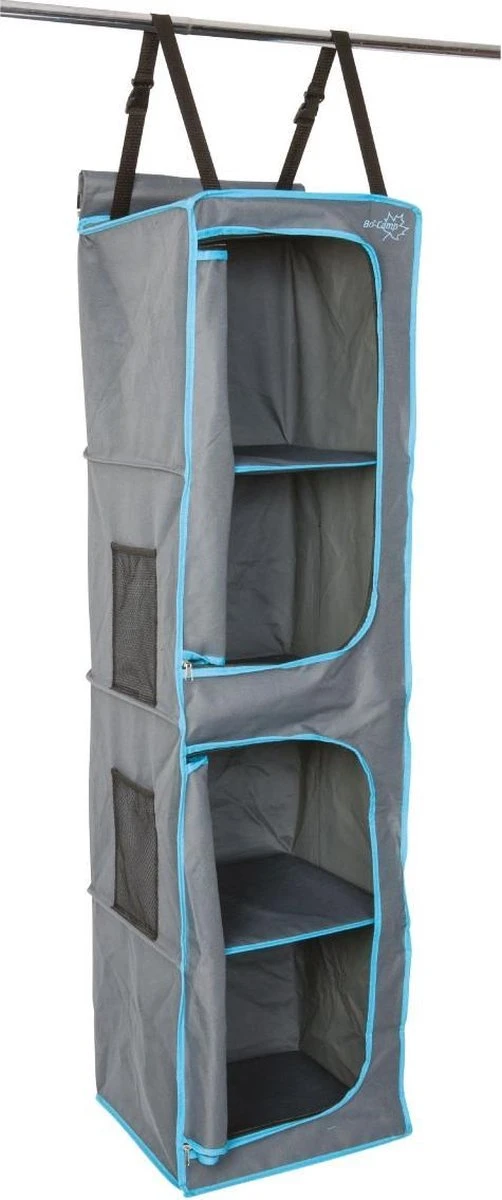 Bo-Camp - Tentorganizer - 4-vaks - 2 Deurtjes - 35x35x131 Cm - Grijs 7 Bo-Camp - Tentorganizer - 4-vaks - 2 Deurtjes - 35x35x131 Cm - Grijs - Afbeelding 7