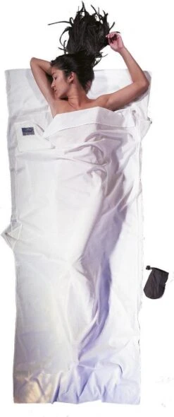 Cocoon Binnenslaapzak Mamo Travelsheet 220 X 88 Cm Katoen Wit -Buitenkampeerwinkel 502x1200