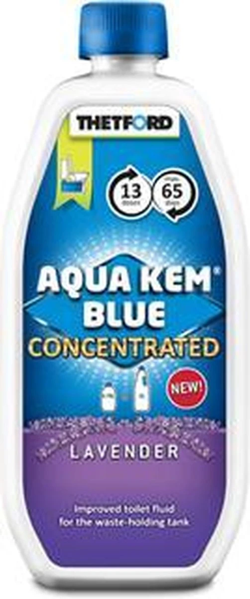 Thetford Aqua Kem Blue - Lavendel - Concentrated - 0,8L 3 Thetford Aqua Kem Blue - Lavendel - Concentrated - 0,8L - Afbeelding 3