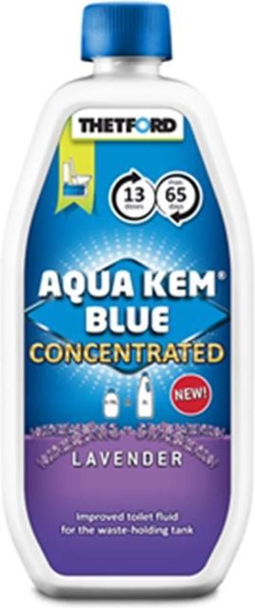 Thetford Aqua Kem Blue - Lavendel - Concentrated - 0,8L 2 Thetford Aqua Kem Blue - Lavendel - Concentrated - 0,8L - Afbeelding 2