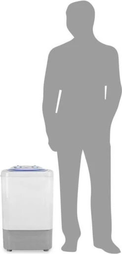 OneConcept SG002 Mini-Waschmaschine Voor 2,8 Kg - 250W Wasvermogen - 2 Programma's - Waterdicht - Wit -Buitenkampeerwinkel 575x1200 1