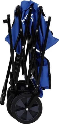 AREBOS Handwagen Vouwbare Dak Handwagen Vouwbare Trolley Uitrustingswagen Blauw -Buitenkampeerwinkel 575x1200