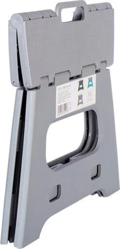 Splendole Opstapje Inklapbaar Caravanopstapje - Opvouwbaar - 120 Kg - 27 Cm Krukje Grijs -Buitenkampeerwinkel 579x1200 3