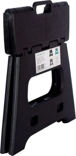 Splendole Opstapje Inklapbaar Caravanopstapje - Opvouwbaar - 120 Kg - 27 Cm Krukje Zwart -Buitenkampeerwinkel 583x1200 1