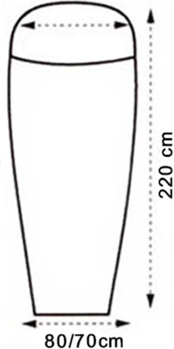 LOWLAND OUTDOOR® LAKENZAK - SUPERLITE - MUMMY MODEL - 220X80/70 CM - 280GR 3 LOWLAND OUTDOOR® LAKENZAK - SUPERLITE - MUMMY MODEL - 220X80/70 CM - 280GR - Afbeelding 3