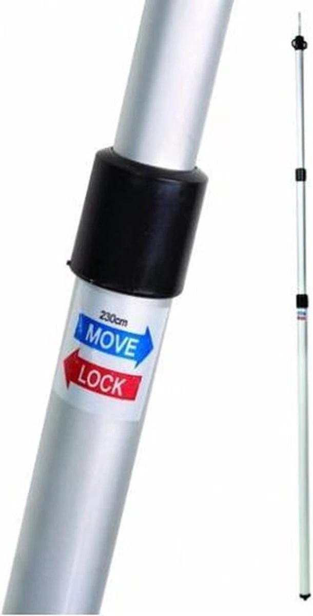 Bo-Camp Tarp-/Tentstok Telescopisch - 93/230 Cm 2 Bo-Camp Tarp-/Tentstok Telescopisch - 93/230 Cm - Afbeelding 2