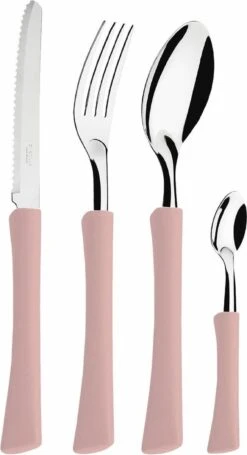 Di Solle Inova D - 6 Persoons Bestekset - Handige Opbergbak Met Raspdeksel - 26 Delig - Baby Pink -Buitenkampeerwinkel 652x1200 1