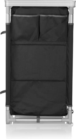 Campart Campingkeuken KI-0734 - Campingkast Groot - 4 Verstelbare Poten - Opvouwbaar En Lichtgewicht - Inclusief Opbergtas - Grijs -Buitenkampeerwinkel 653x1200