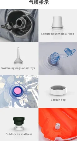 Flextail Gear Luchtbed Pomp Max Pump 2020 - Elektrische Luchtpomp Pomp Luchtbed 3600 MAh - Luchtbedpomp Oplaadbaar - Wit -Buitenkampeerwinkel 654x1200