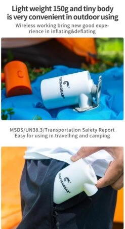 Flextail Gear Luchtbed Pomp Max Pump 2020 - Elektrische Luchtpomp Pomp Luchtbed 3600 MAh - Luchtbedpomp Oplaadbaar - Grijs -Buitenkampeerwinkel 658x1200 1