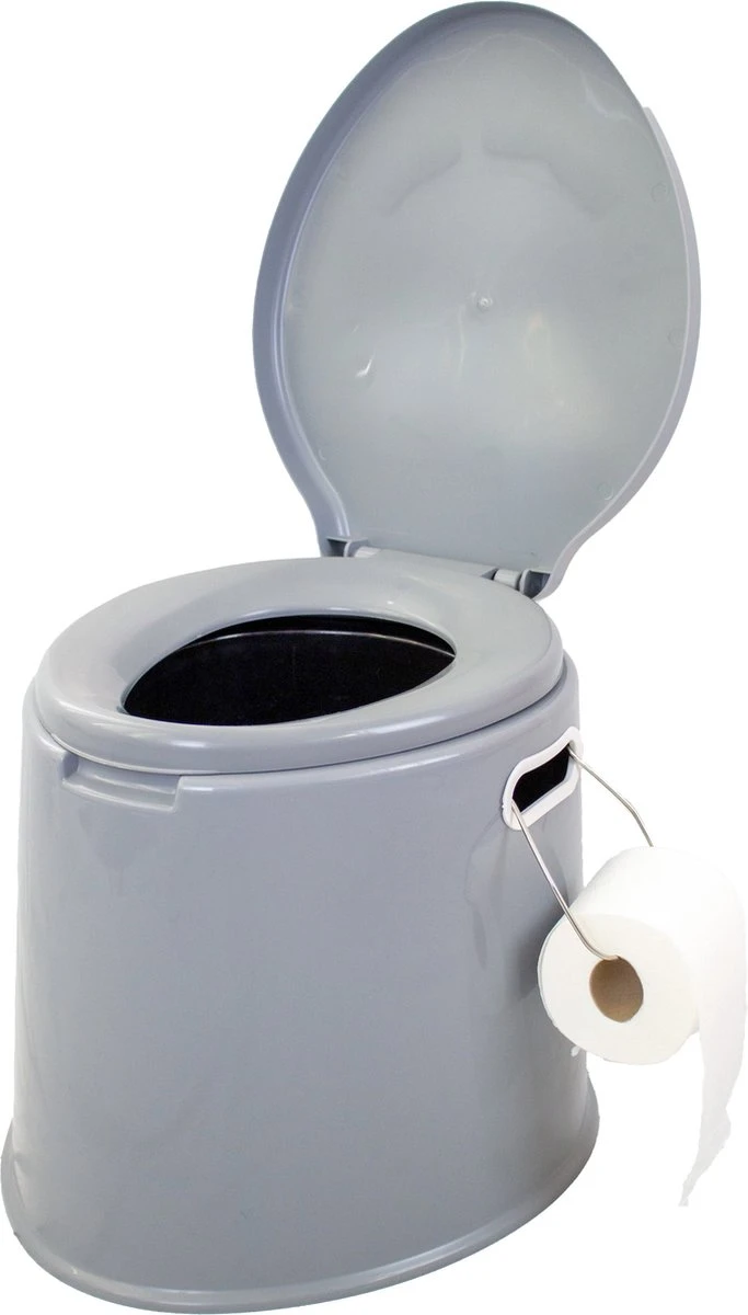 NordFalk Draagbaar Campingtoilet 6 Liter - Camping Toilet Met Binnenemmer - Incl. Deksel En Rolhouder 1 NordFalk Draagbaar Campingtoilet 6 Liter - Camping Toilet Met Binnenemmer - Incl. Deksel En Rolhouder
