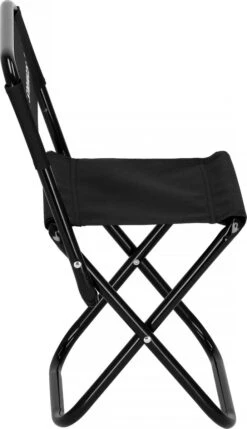 Springos Campingstoel | Kampeerstoel | Vouwstoel | Klapstoel | Zwart -Buitenkampeerwinkel 691x1200