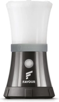 Favour L0717 Camping Lamp Oplaadbaar LED, 200 Lumen, IPX7 Waterdicht, Drijvend, Schokbestendig, Draagbare Kampeerlamp, Tentlamp, Vislamp, Geïntegreerde Oplaadbare Batterij
