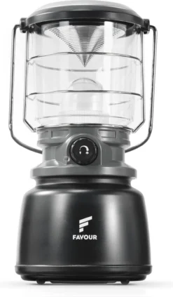 Favour L0944 Retro LED Lantaarn Hoog Vermogen 1300 Lumen, Vintage Design, Tuinlantaarn, Camping Lamp, Stormlantaarn Kleurtemperatuur Instelbaar Warm Wit Tot Koel Wit, Traploos Dimbaar Incl. Kaarslichtstand