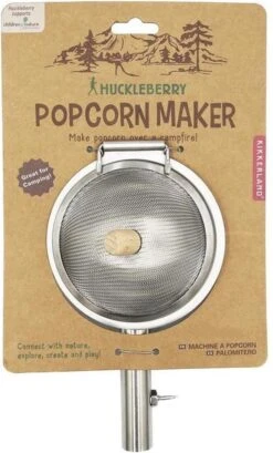 Kikkerland Huckleberry Popcorn Maker - Maak Je Eigen Popcorn - Popcornpan - Kampvuur - Buitenspeelgoed - Buitenspelen - Kamperen -Buitenkampeerwinkel 725x1200