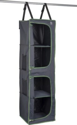 Bo-Camp - Tentorganizer - 4-vaks - 2 Deurtjes - 35x35x131 Cm - Grijs 11 Bo-Camp - Tentorganizer - 4-vaks - 2 Deurtjes - 35x35x131 Cm - Grijs -Buitenkampeerwinkel 737x1200 1