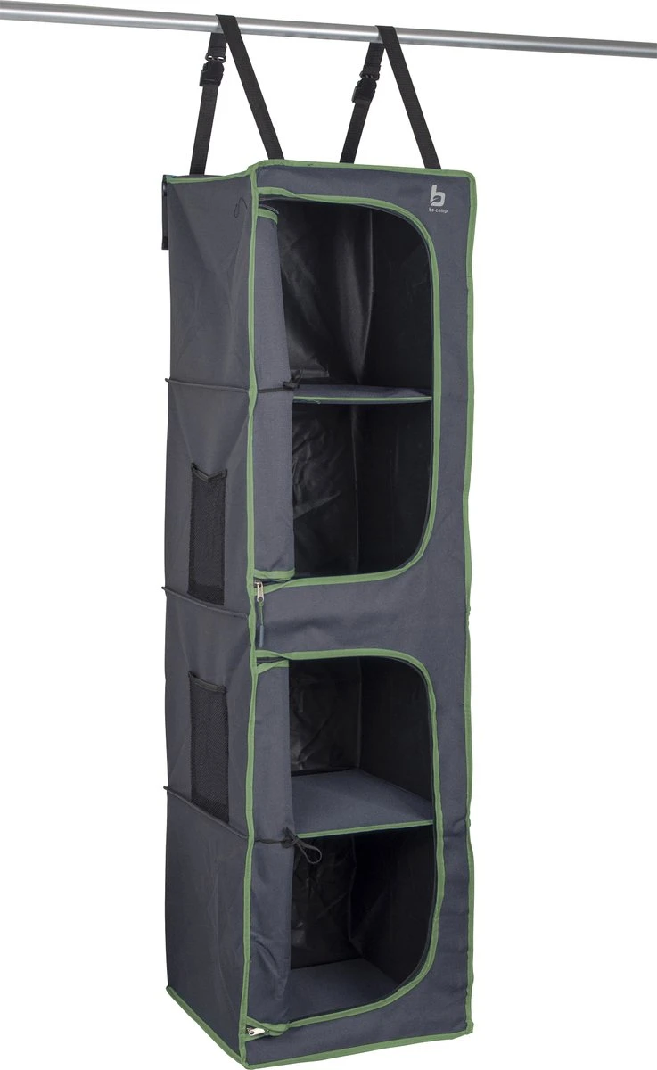 Bo-Camp - Tentorganizer - 4-vaks - 2 Deurtjes - 35x35x131 Cm - Grijs 5 Bo-Camp - Tentorganizer - 4-vaks - 2 Deurtjes - 35x35x131 Cm - Grijs - Afbeelding 5